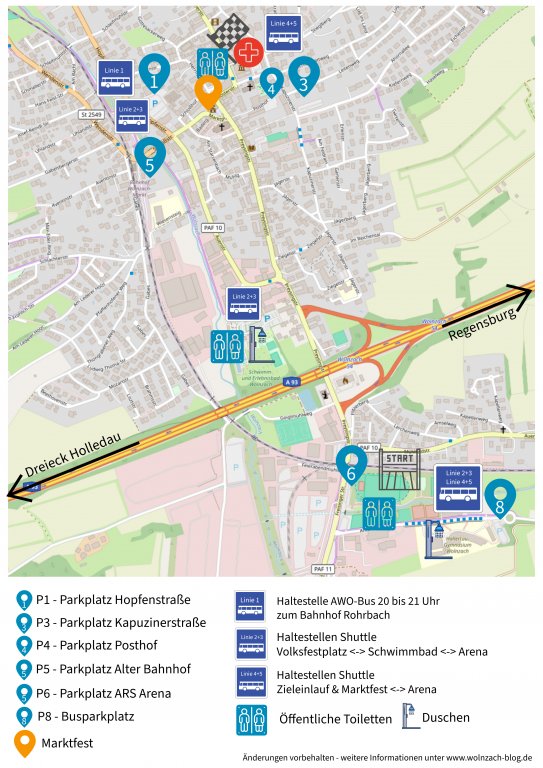 Grossansicht in neuem Fenster: Plan Start-Ziel-Parken-Shuttle 2026