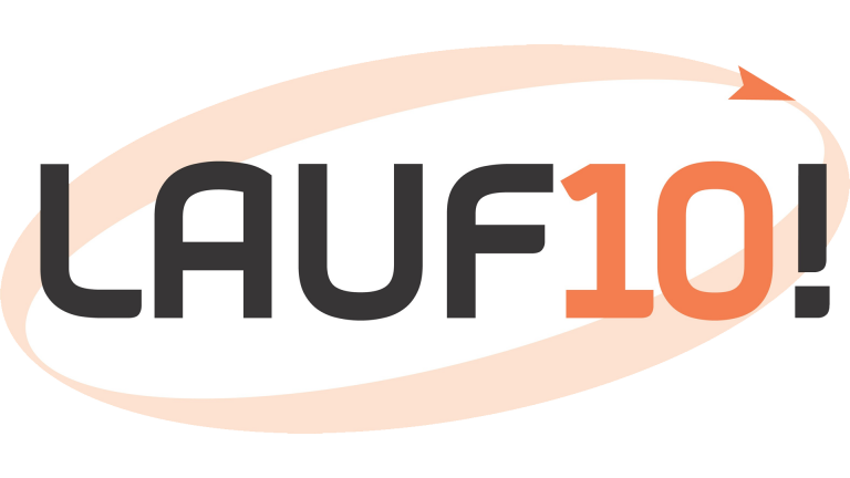Grossansicht in neuem Fenster: Logo LAUF10!-2022 oval